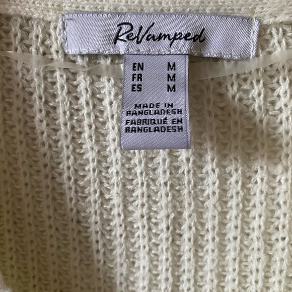 Cream Coloured Urban Behaviour Knit Sweater - Picture 2 of 2